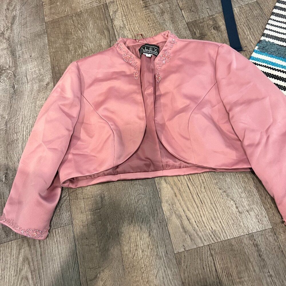 Alex‎ Evenings pink blazer 12
